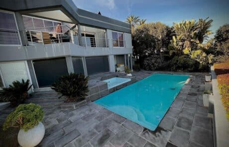 paving pool area mansion